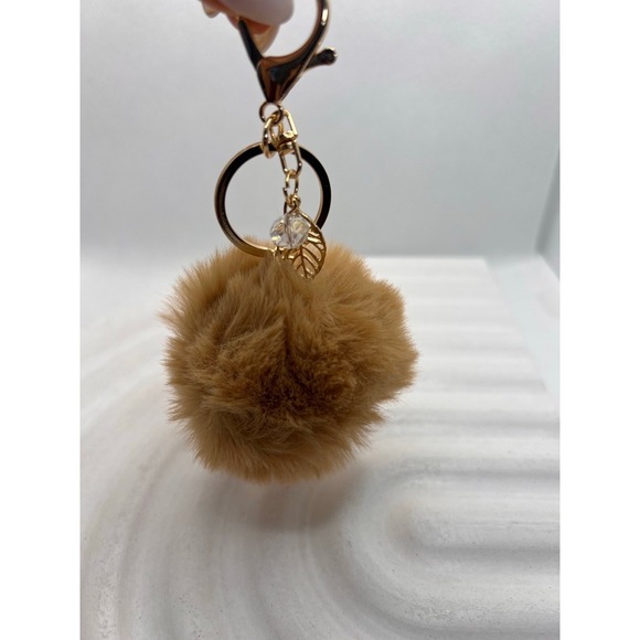 NWT Trendy Red Bow Keychain NWT – Puffy Fabric Charm Accessory Cute Gift - Picture 1 of 4